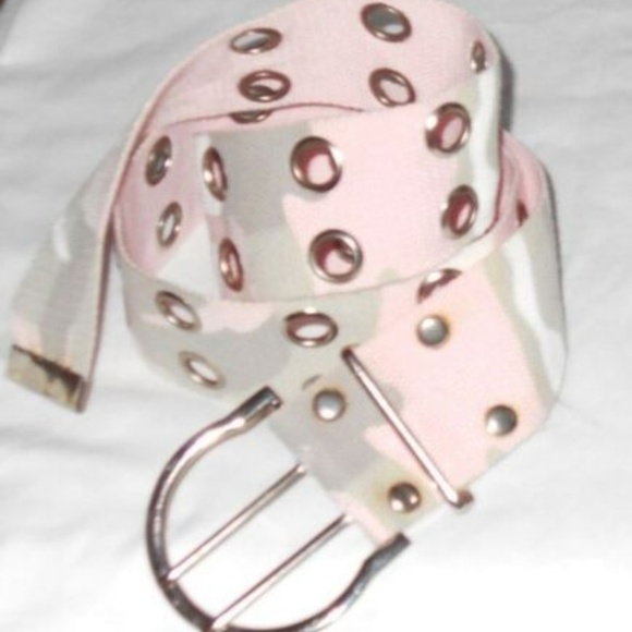 Vintage Comouflage Double Eyelet Holes Belt main image 5